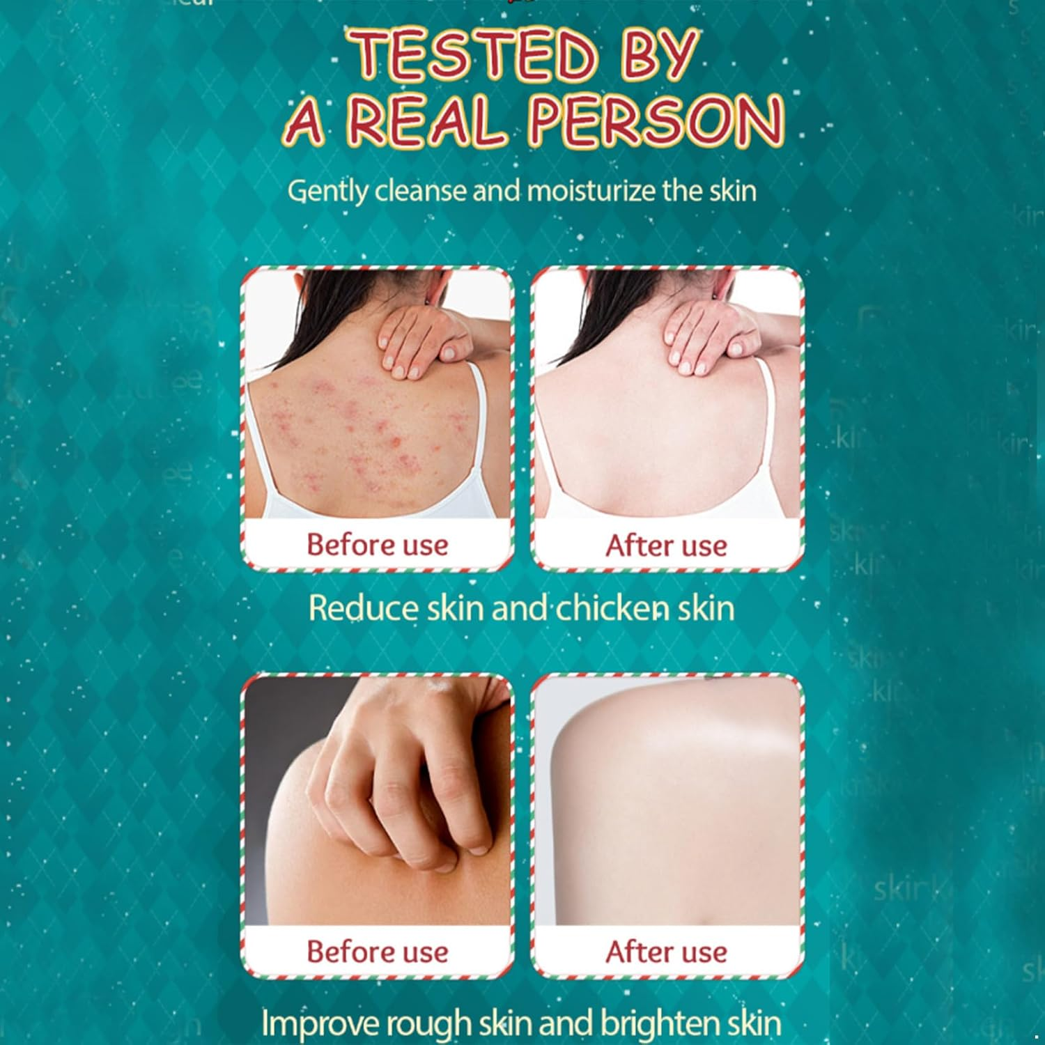 Loodgao 4-Pack Christmas Bath Bombs Assortment - Luxurious Bubble Bath Set for Holiday Relaxation & Gifting Multicolor One Size image number 2