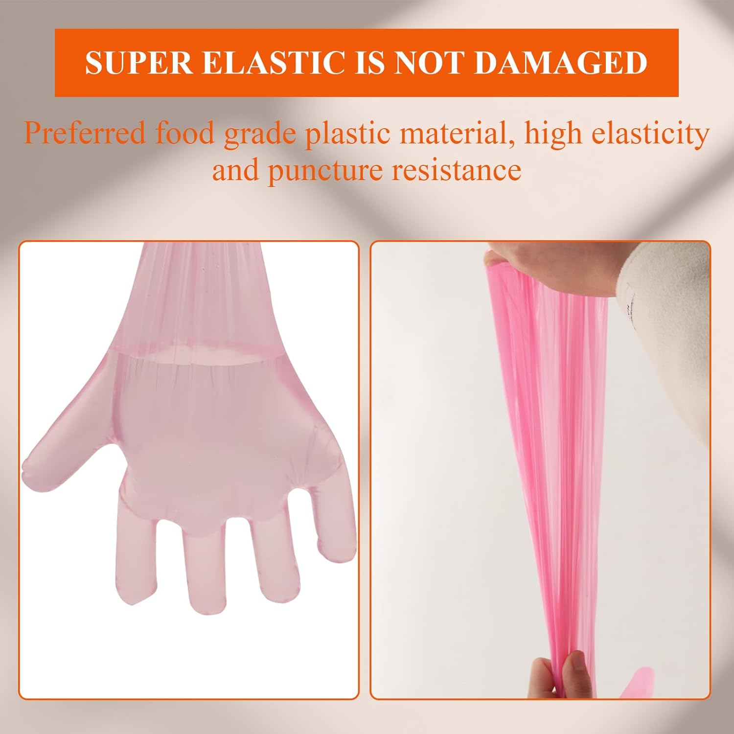 Disposable Rear Livestock Gloves Long, Clear Plastic Glove, Cleaning Protection plus Long Glove, Home Kitchen Factory Farm Work, Animal Inspection Long Arm Gloves (50 Sets ）