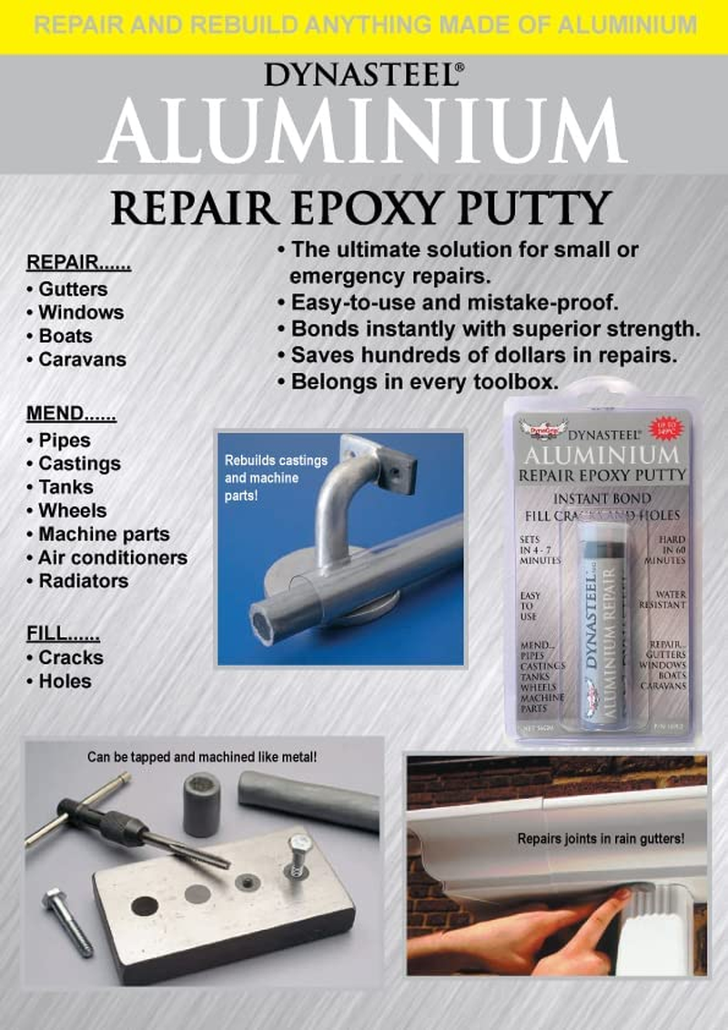 Dynagrip Dynasteel Aluminium Repair Epoxy Putty, 56 G image number 1