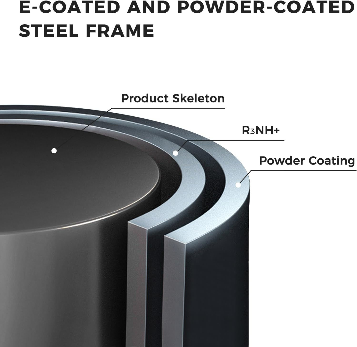 Grand Patio Steel Rocking Chair Indoor & Outdoor, Patio Lounge Rocking Chair with Thick Cushion for Relaxing Reading Napping, Comfortable Modern Rocker Chair for Living Room, Front Porch, Backyard