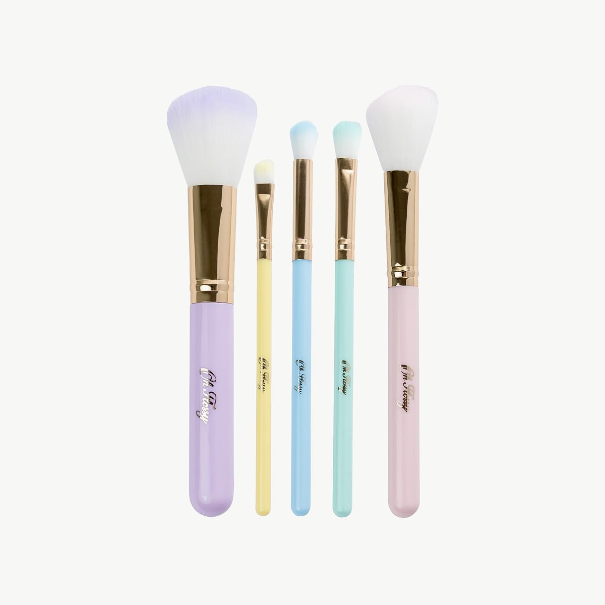 Oh Flossy 5-Piece Rainbow Makeup Brush Set image number 1