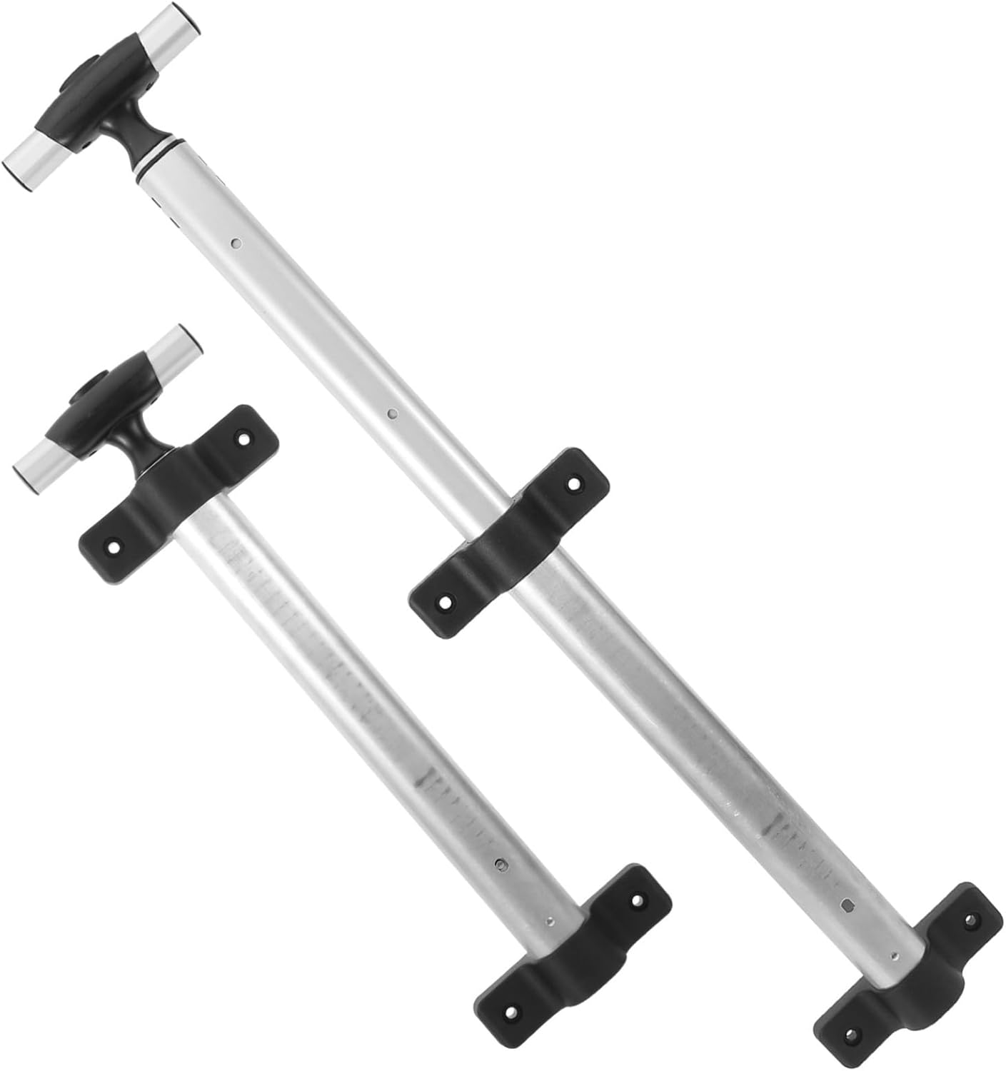 LIFKOME 2Pcs Telescopic Luggage Handle Replacement Aluminum Alloy Pull Rod Suitcase Travel Bag Accessory 21-Inch Sturdy Travel Gear Replacement Part for Outdoor Suitcases image number 3