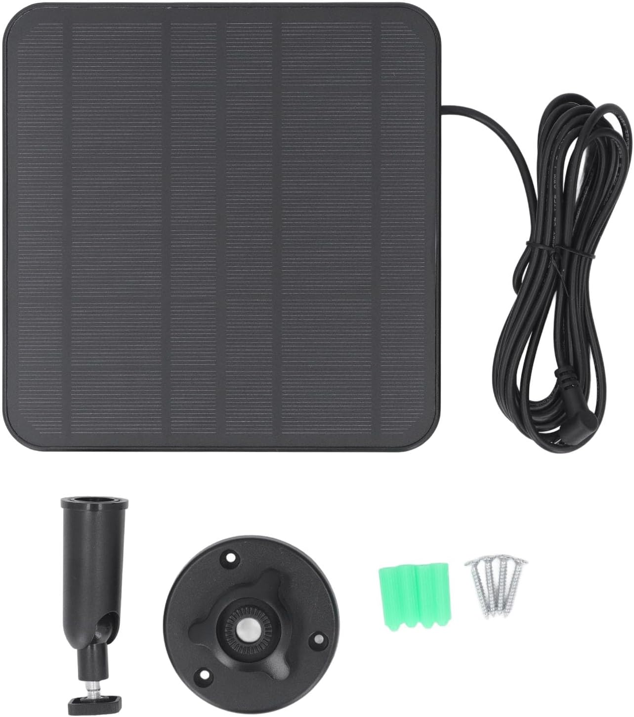 Solar Panel for Outdoor Security Camera, 12W Solar Panel for Ring Spotlight Camera, for Stick up Cam Battery, IP65 Weatherproof Solar Powered, Wall Mount (Black)