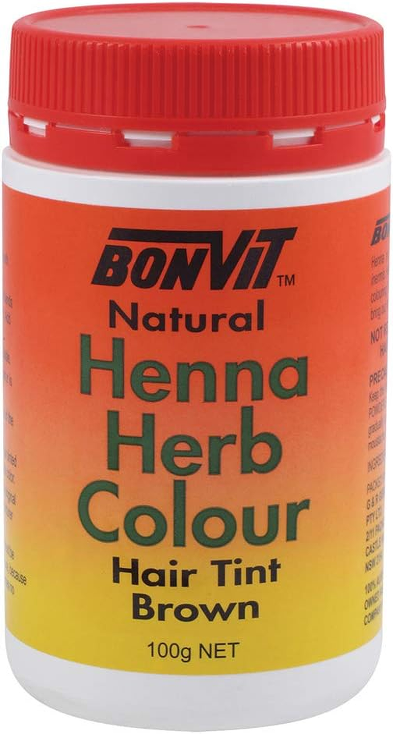 Bonvit Henna Herb Hair Tint Colour 100 G, Dark Red 100 Grams