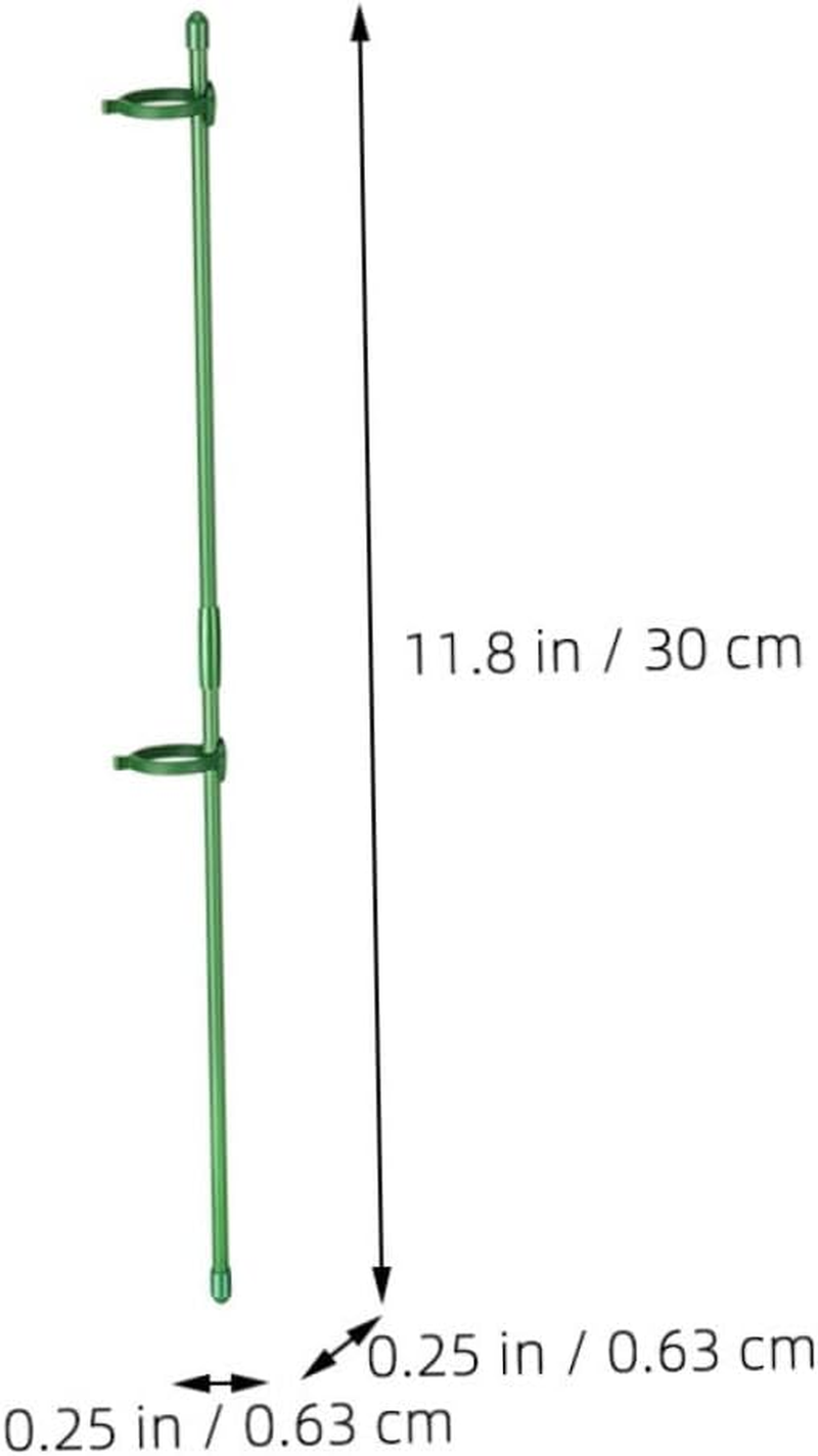 Toddmomy Plant Support Stakes for Garden Outdoor Use Single Stem Floral Flower Support Stake Connectors image number 1
