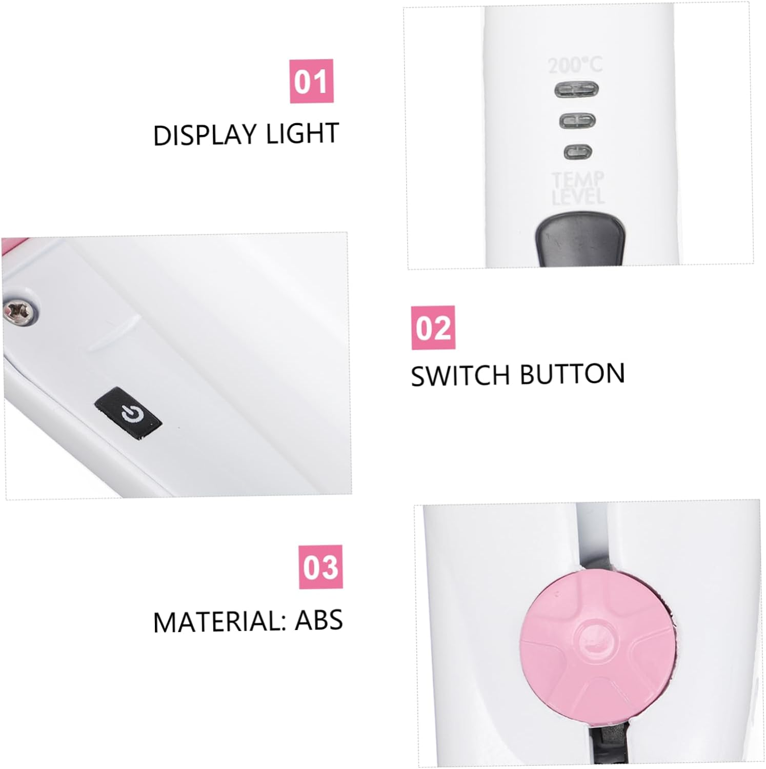 BAZEITFLOW Travel Cordless Hair Curler Straightener USB Rechargeable Mini Styling Tool for Women Men Lightweight Portable for Effortless Styling Anywhere image number 3