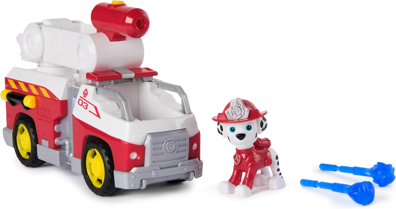 PAW Patrol Fire Rescue: Marshall Rescue Fire Engine with Action Figure & Projectile Launcher & Toy Truck, Kids Toys for Boys & Girls Ages 3 and Up image number 4