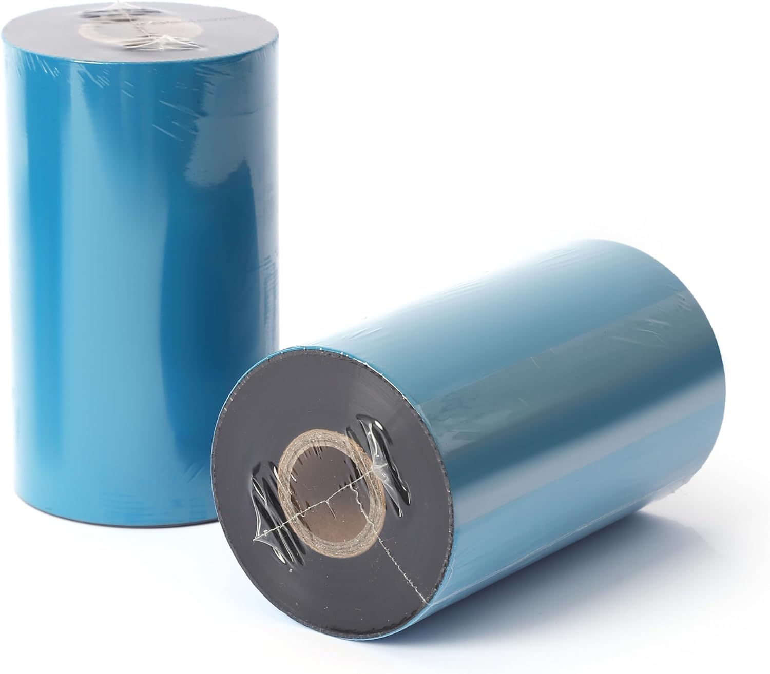 6 Rolls 5.12'' X 1476' Premium Resin Enhanced Wax Ribbon, 130Mm X 450M Black Thermal Transfer Ribbon, Barcode Thermal Label Printer Ribbon, Cso-Ink Outside, 1'' Core for Zebra, TSC, Godex, Citizen image number 1