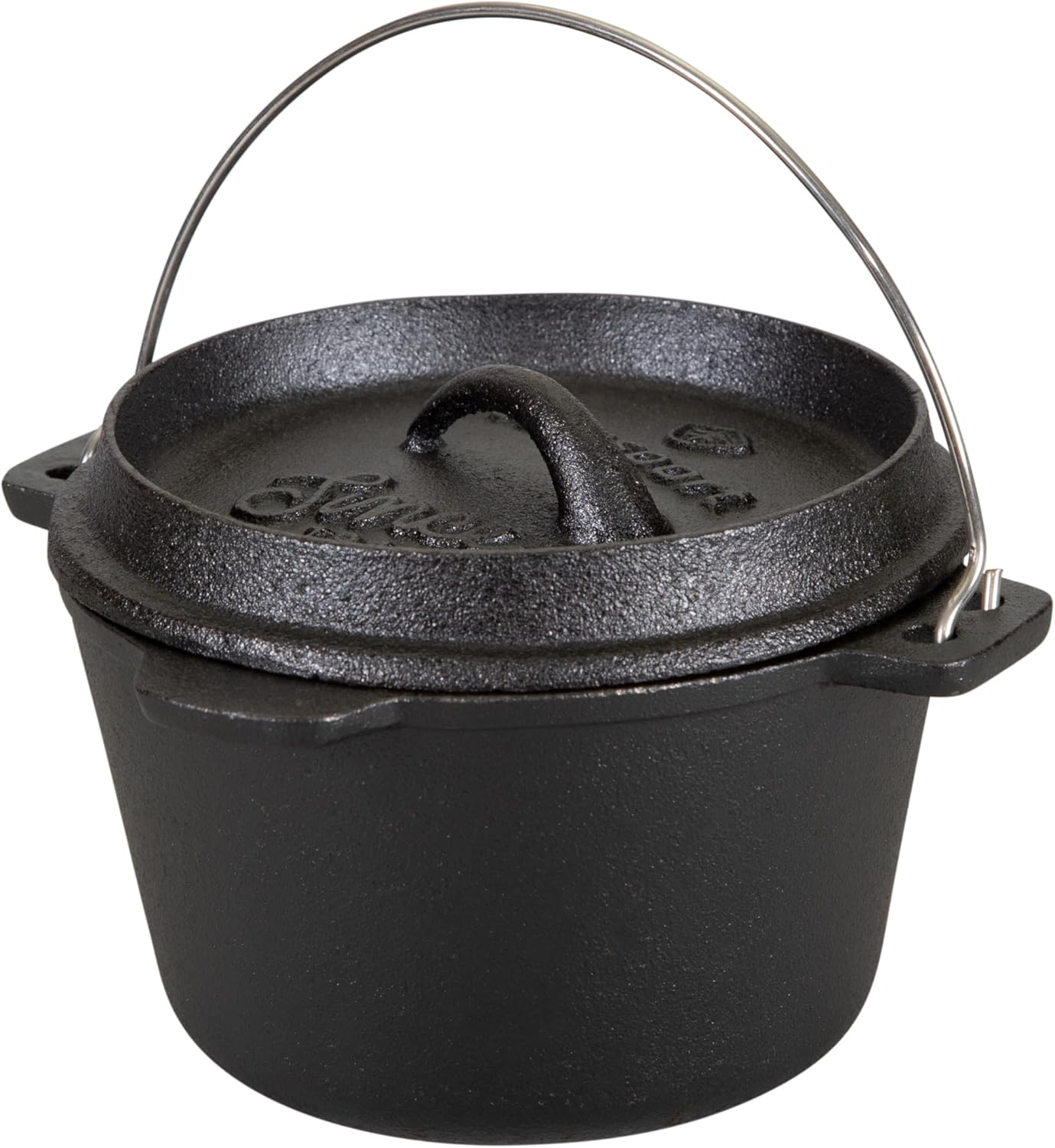 Stansport 1 QT Pre-Seasoned Cast Iron Dutch Oven Flat Bottom (16016)
