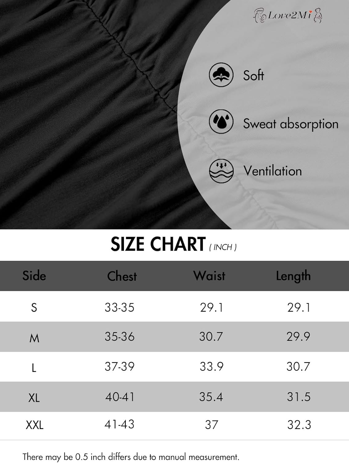Love2Mi 3Pack Women'S Maternity Tops Long Sleeve Flattering Side Ruched Maternity Shirt Maternity Clothing image number 1