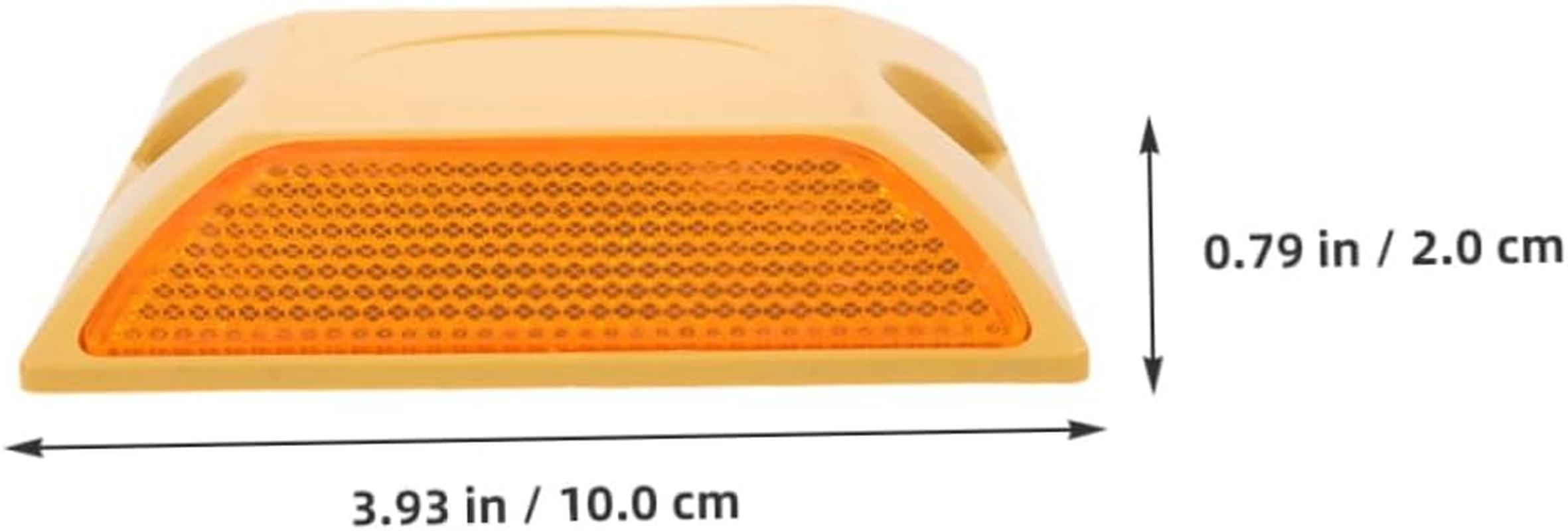 4Pcs Dual-Sided Reflective Road for Driveway Safety Pavement Markers High Visibility Reflectors Weather Resistant Design for Enhanced Highway