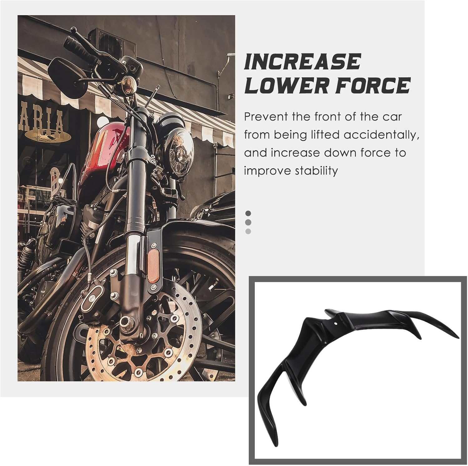 Sosoport Motorcycle Protective Cover Winglet Professional Fairing Winglet Decorative Spoiler Compatible for Yamaha Yzfr Motorcycle Accessories image number 1