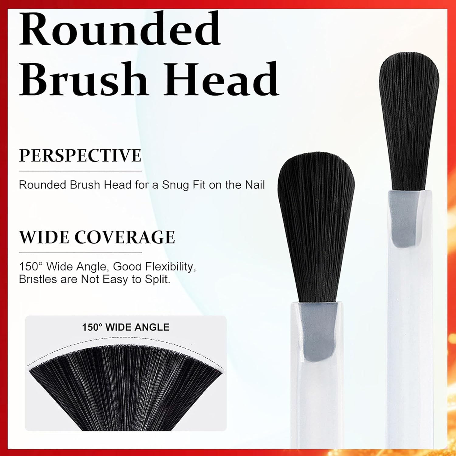 6-Piece Red Nail Polish Set - Gentle and Long-Lasting Water-Based Nail Polish - No UV Nail Polish for DIY Nail Art Manicure at Home, Vegan and Cruelty-Free, Regular Colour Polish (RED) image number 4