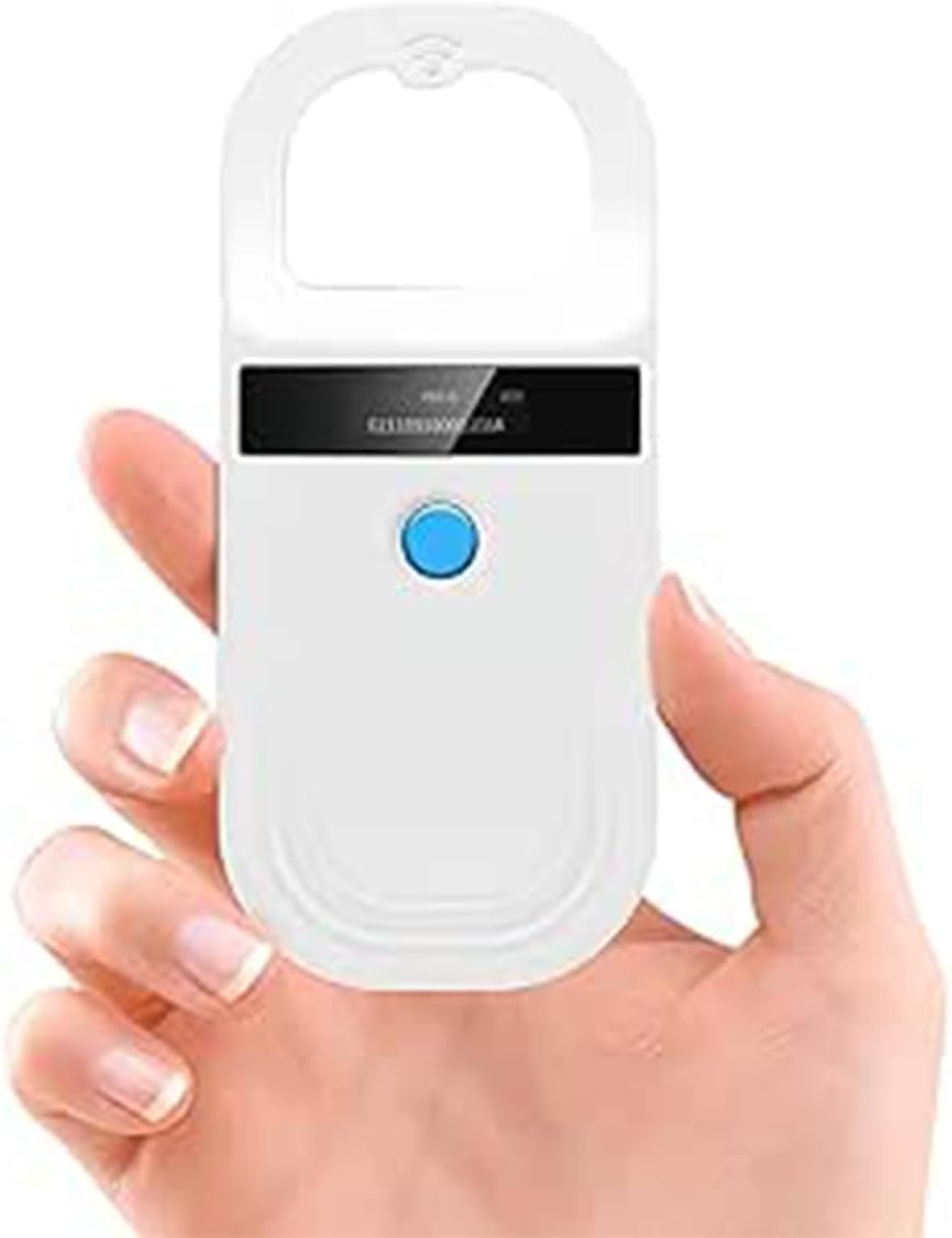 Namvo Pet Chip Reader, Animal Chip Mini Reader with OLED Image Display, Pet Chip Transponder Microchip for Pet Beagle Dog image number 3