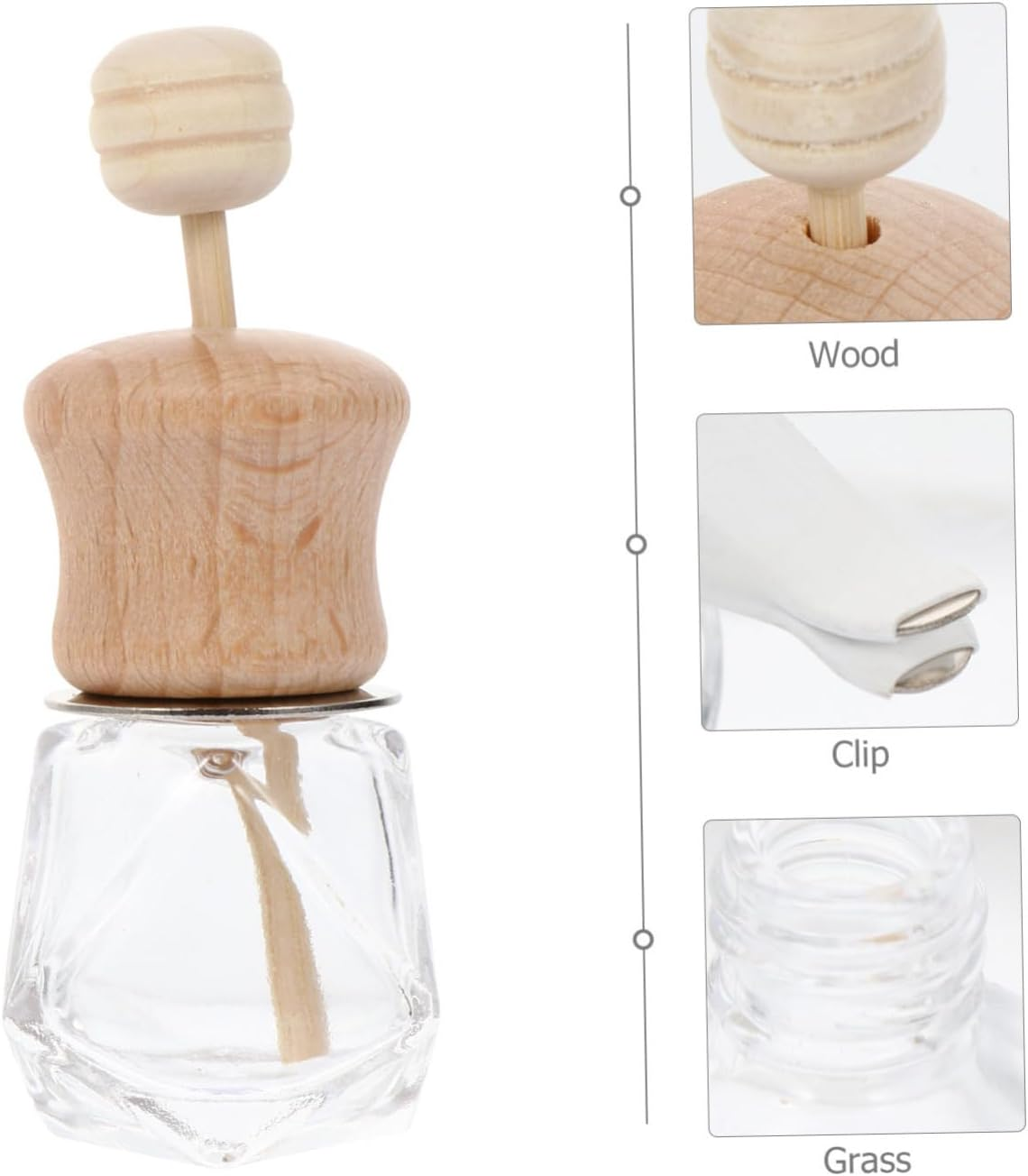 STOBAZA 9Pcs Car Bottles Essential Oil Diffusers for Aromatherapy Vent Decoration and Car Freshening Compact and Lightweight Design for Easy Installation image number 1