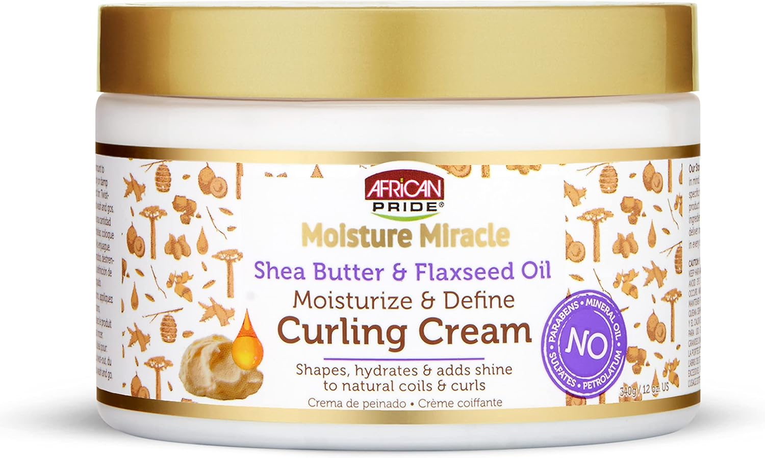 African Pride Moisture Miracle Curl Cream, Hydrate & Strengthen 12Oz (Pack of 1) image number 5