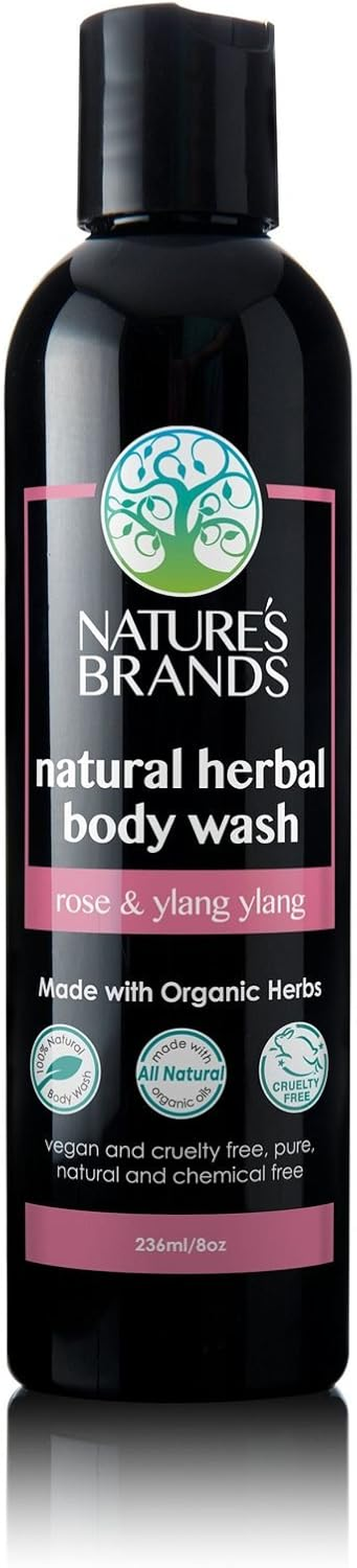 Herbal Choice Mari Organic Herbal Body Wash, Rose & Ylang Ylang; 8Floz image number 1