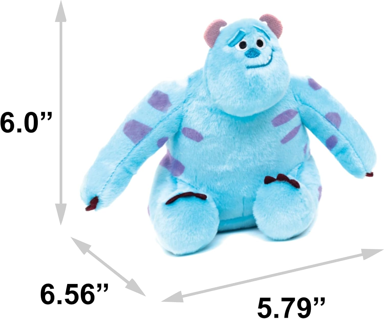 Buckle-Down Disney Dog Toy, Monster Inc, Plush (Monster Inc Furry Sulley) image number 1