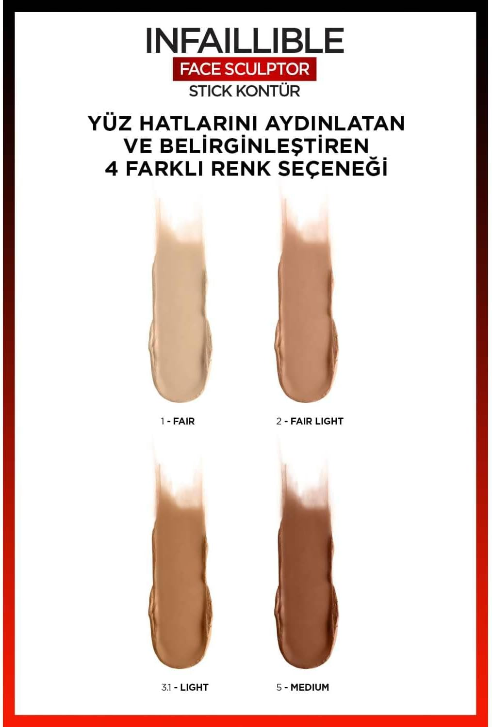 L'Or&eacute;al Paris Infallible Face Sculptor Sculpting Stick in Fair Contour