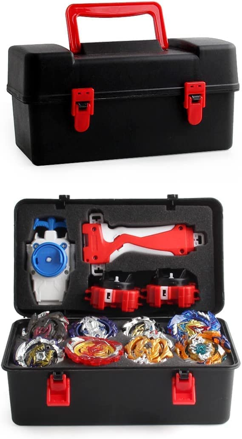 B-Qtech Battling Top Burst 12 New Gyros Top, Evolution Burst Top with Golden Sword & Storage Organizer Carrying Case Box image number 4