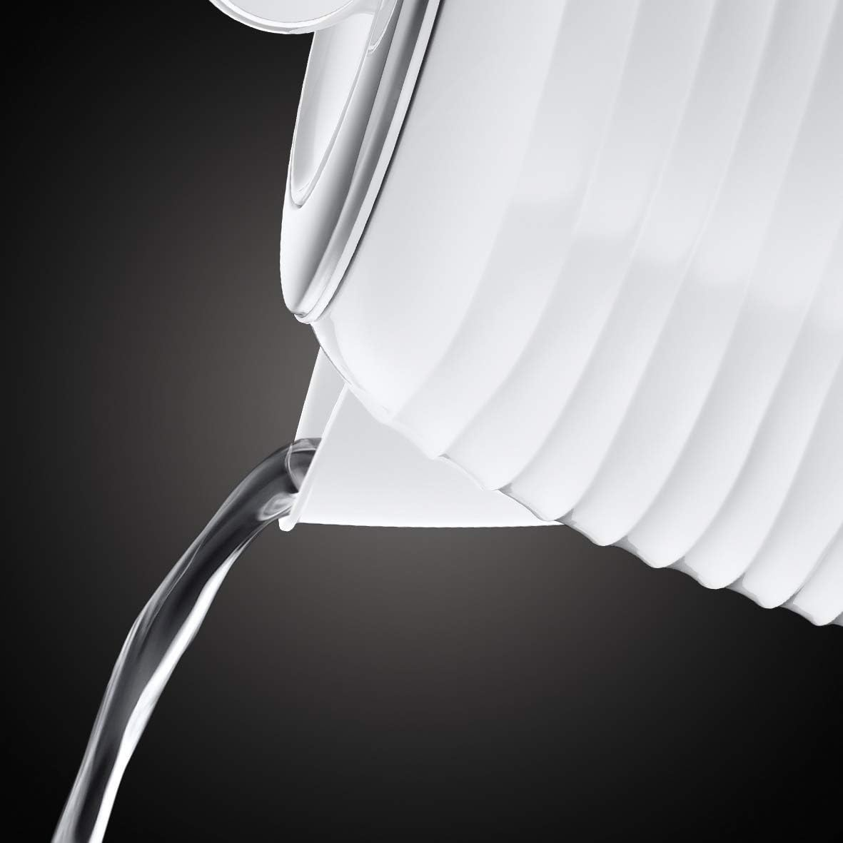 Russell Hobbs Inspire 24360-70 Kettle [1.7 L, 2400 W] White with High-Gloss Structure (Quick Boil Function, Removable Limescale Filter, Water Level Indicator, Removable Lid) image number 2