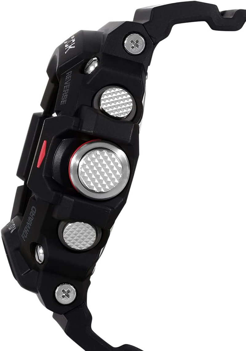 Casio Men'S G-Shock Rangeman Triple Sensor Direction Solar Power Watch, Black Dial, Black Band image number 4