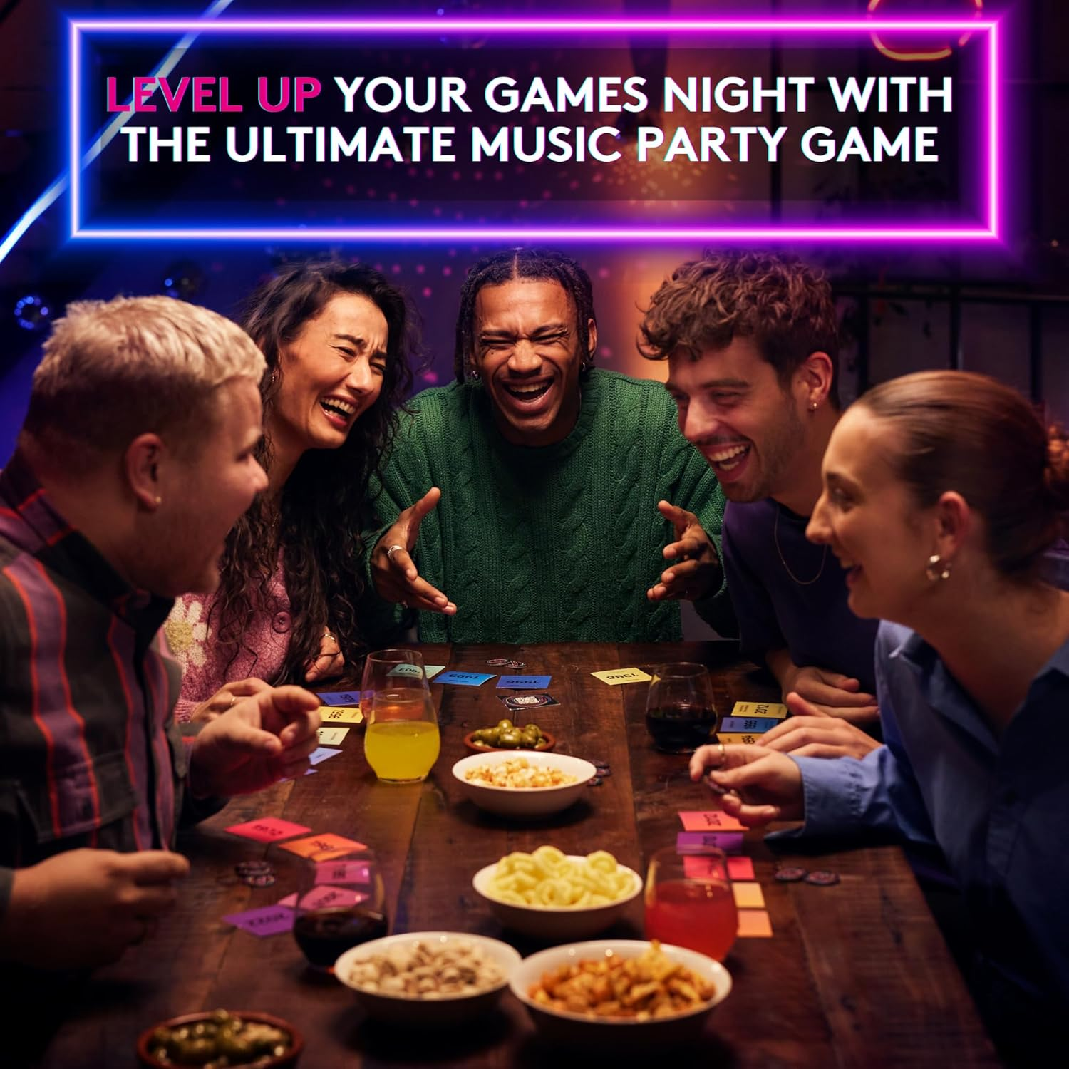 Jumbo Hitster: the Ultimate Party Game for Adults | 2-10 Players | Ages 16+ | 300+ Iconic Hits, Card Games, Music Timeline | Fun, Laughter, and Memories Guaranteed UK Edition image number 2