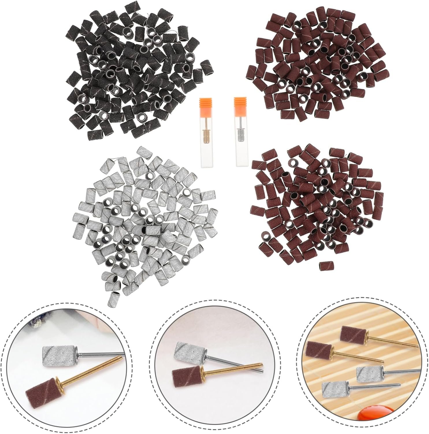 DONFAMDS Nail Sanding Bands for Manicure Kit Nail Drill Machine Art Polishing Tools image number 2