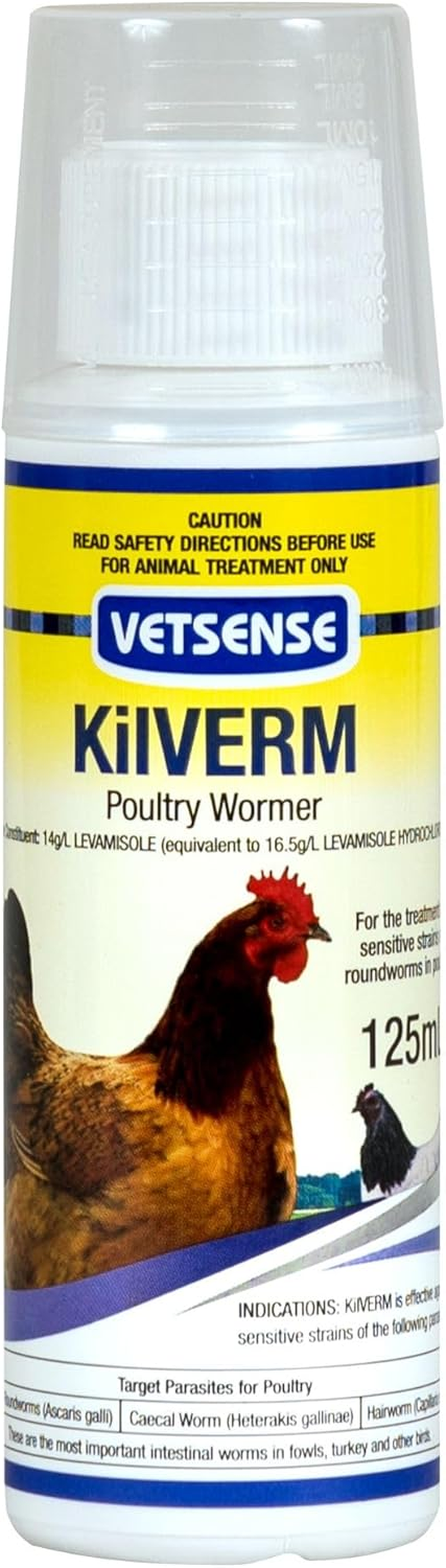 Vetsense Kilverm Poultry Wormer, 125 Ml