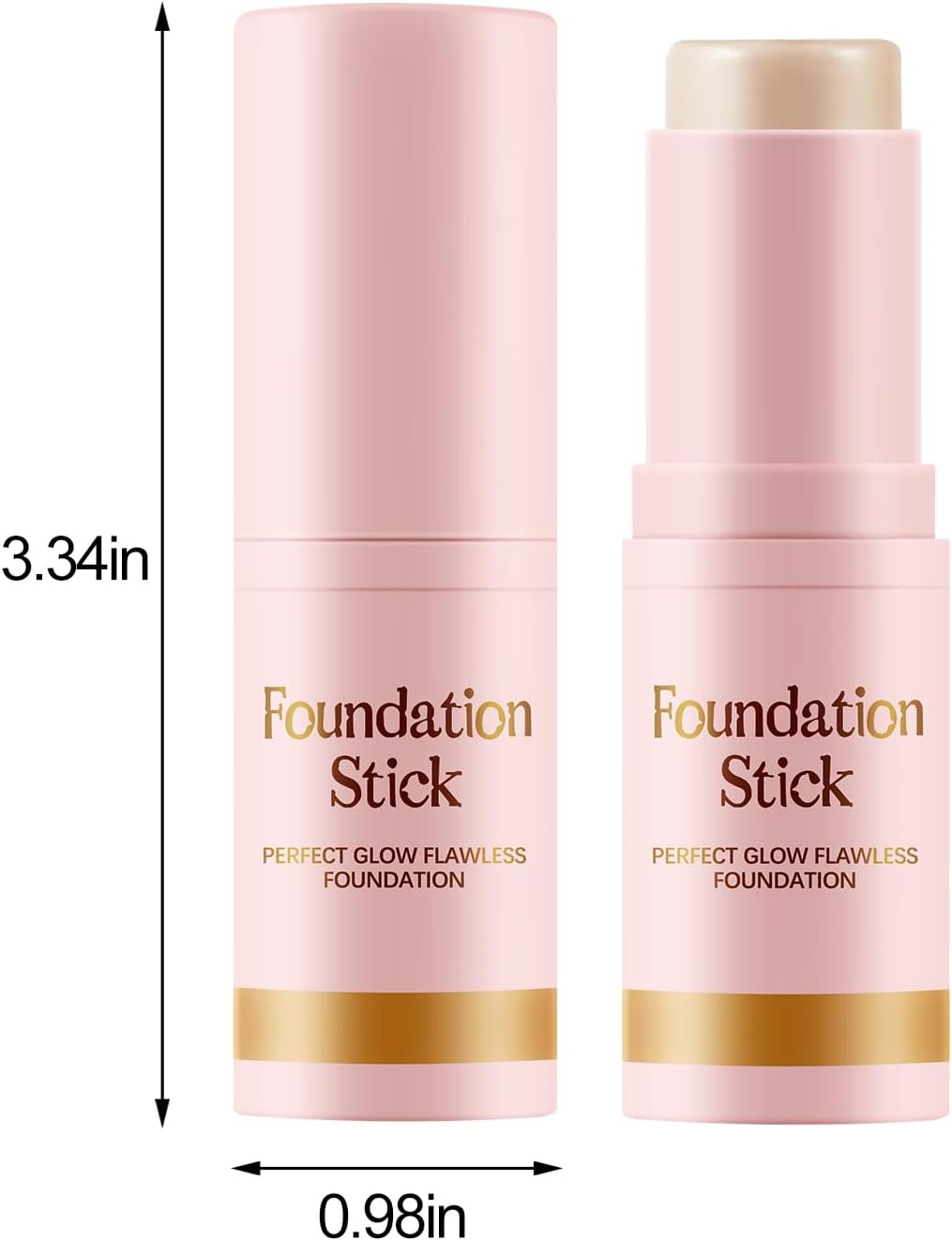 Apooliy Matte Foundation Stick,Long Wear Multi-Use Face Makeup and Contour Stick for Natural,Lightweight,Waterproof image number 5