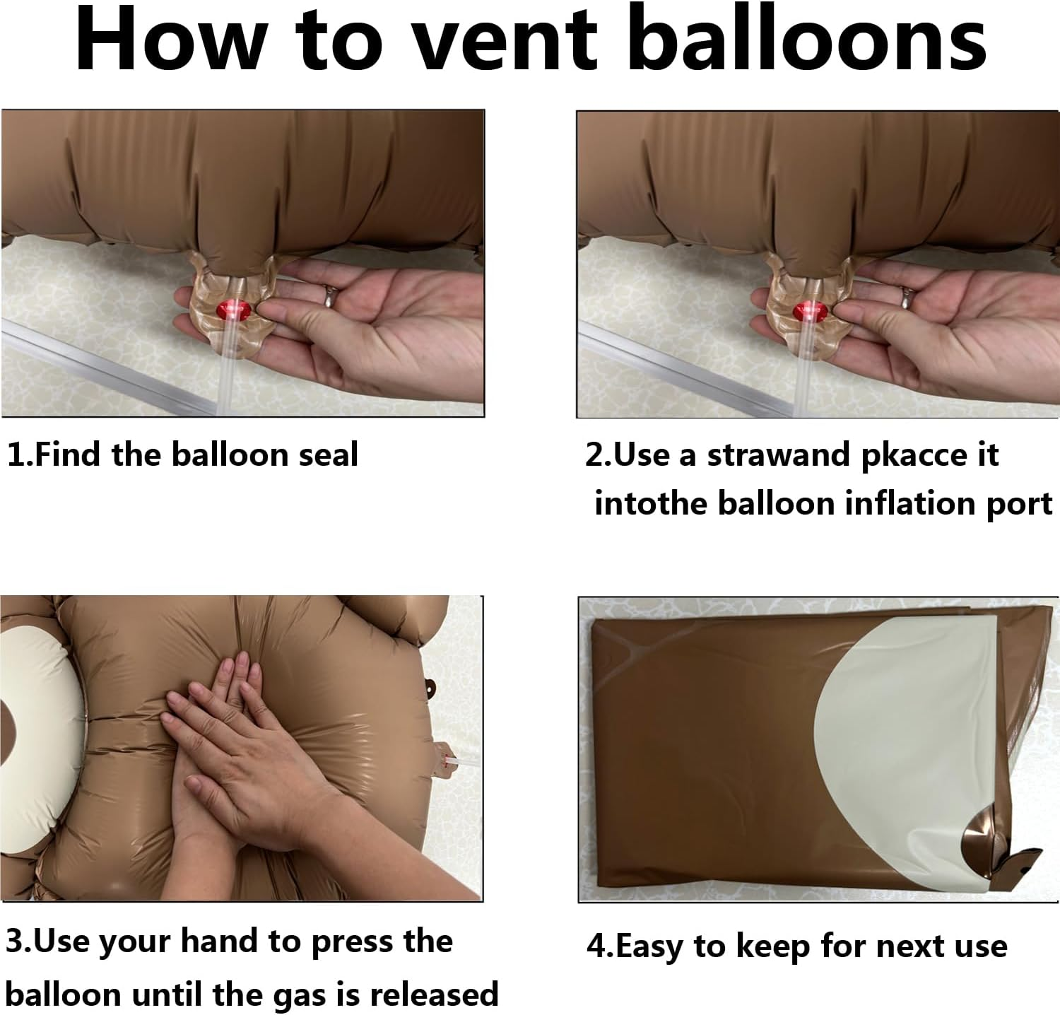 Bear Balloons Large Brown Bear Foil Balloons Baby Show Birthday Party Decoration 2 Pieces image number 6