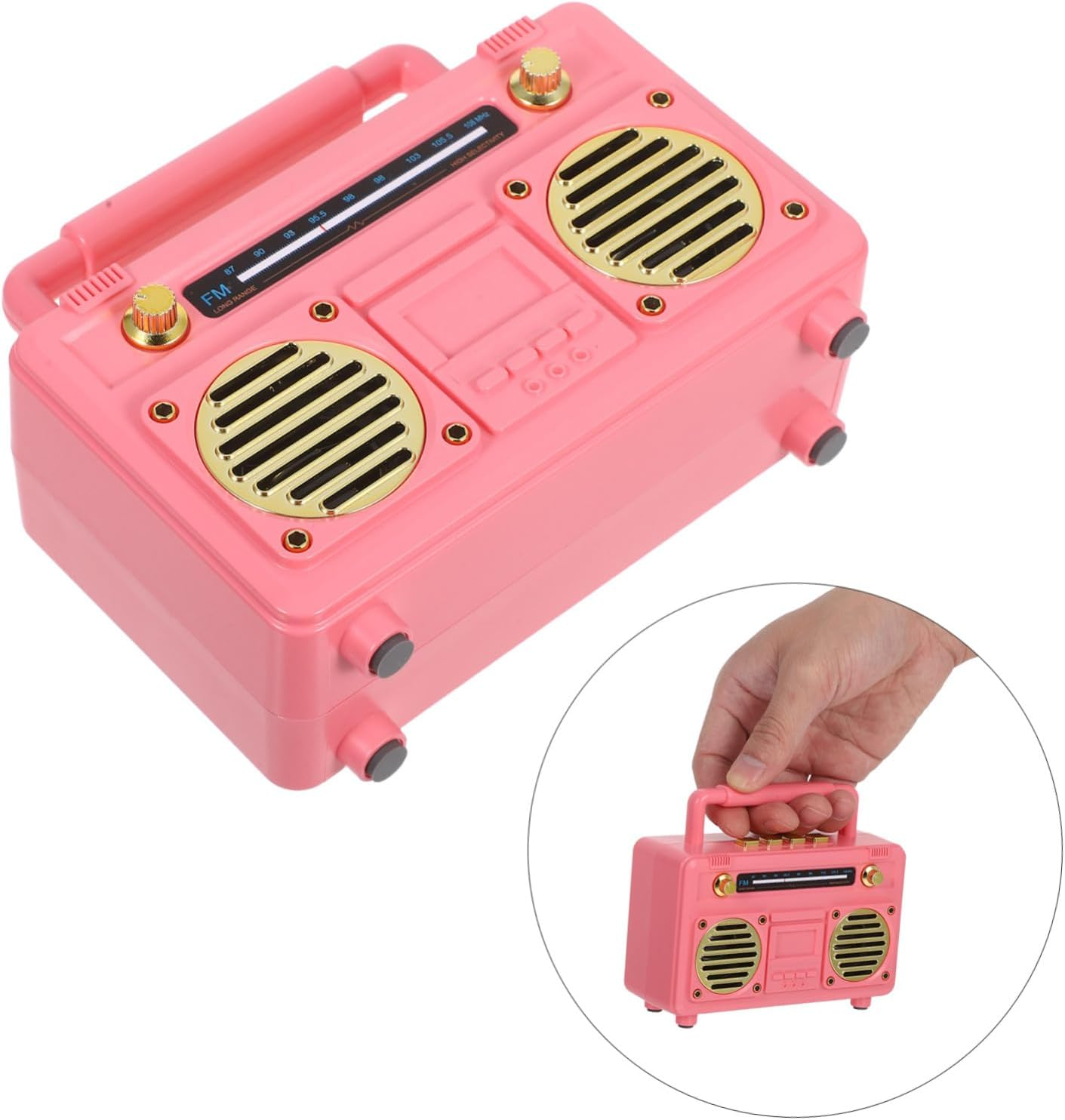 Mipcase Vintage Speaker Retro Mini Portable Small Speaker Outdoor Wireless Camping for Outdoor Gatherings Travel image number 3