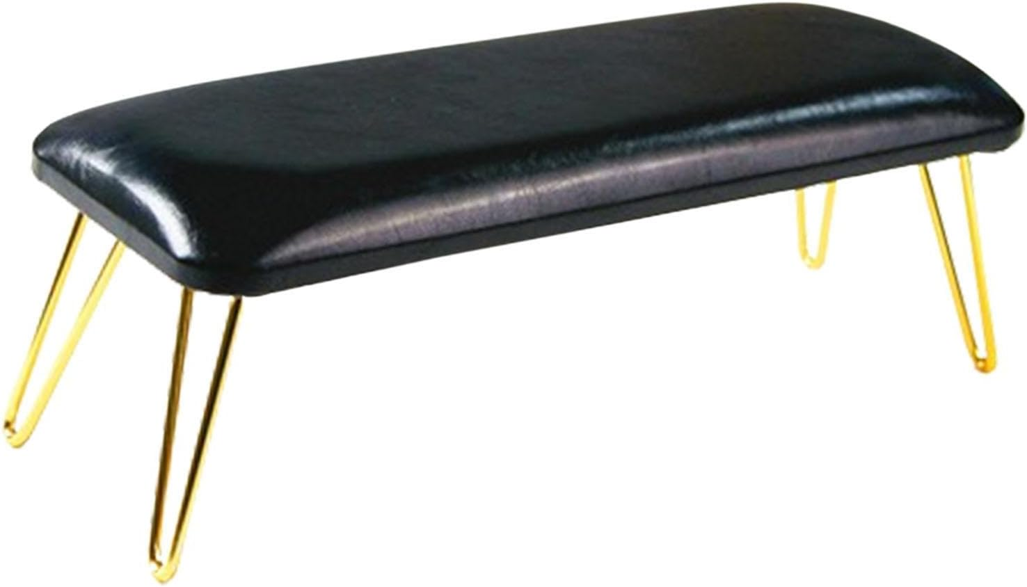 Eigell Nail Hand Rest,Manicure Nail Rest,Manicure Nail Tool,Nail Table Mat,Nail Pillow Hand Rest,For,Nail Technician Use,Must Have, White and Gold