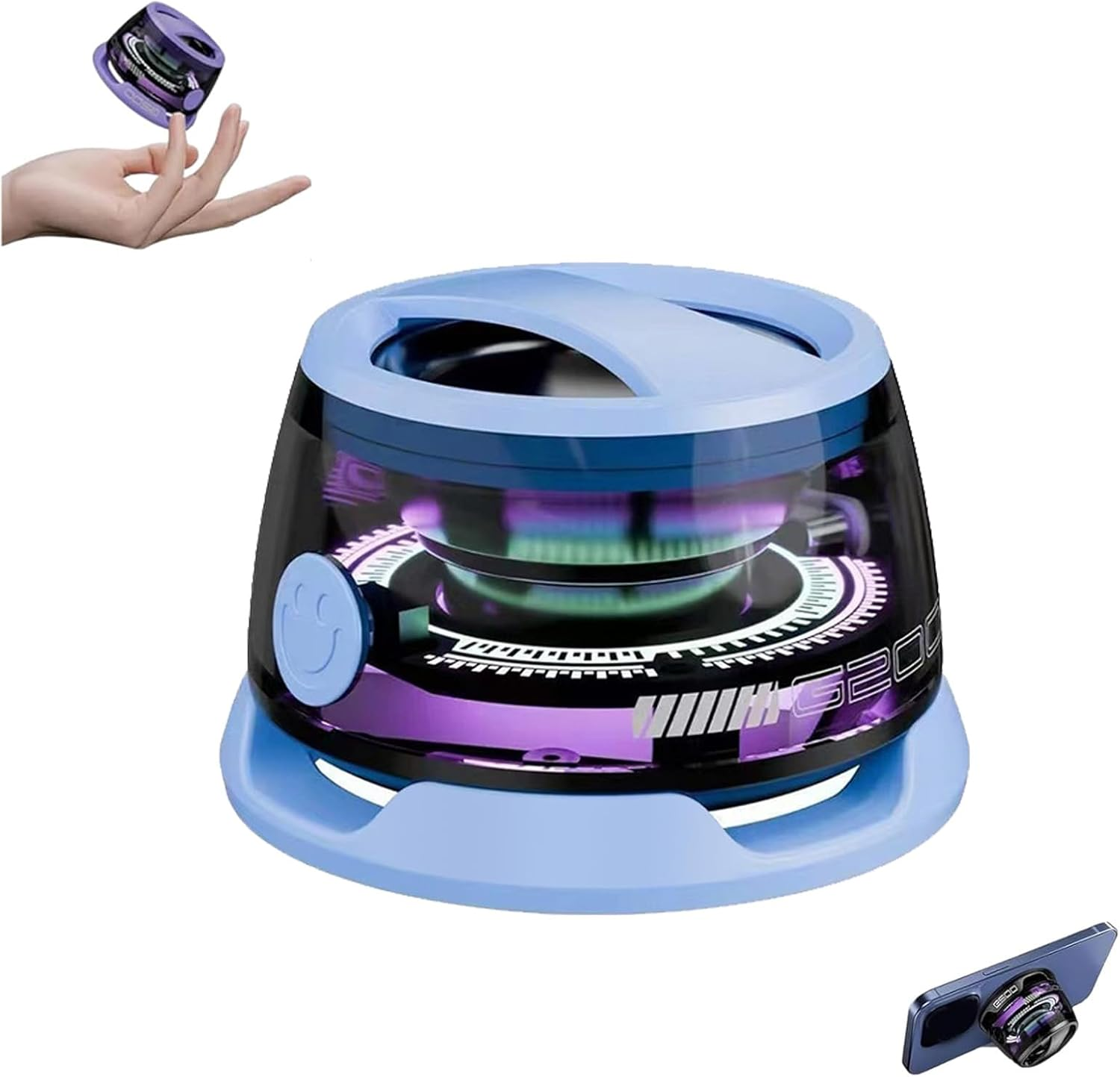 Magbeat Bluetooth Speaker, Mag Beat Bluetooth Speaker, Magbeat Portable Speaker with Magnet, Multifunctional Magnetic Bluetooth Speaker, Wireless Portable Bluetooh Speaker (Orange)