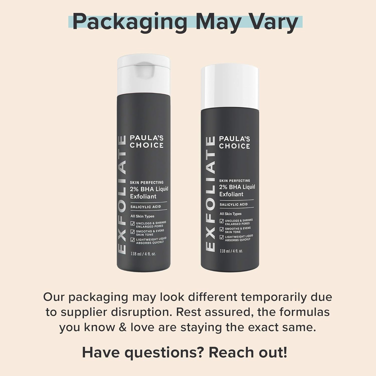 Paulas Choice SKIN PERFECTING 2% BHA Liquid Salicylic Acid Exfoliant, Daily Facial Exfoliator for Blackheads, Enlarged Pores, Wrinkles & Fine Lines, Fragrance-Free & Paraben-Free, Full Size - 118 Ml image number 3