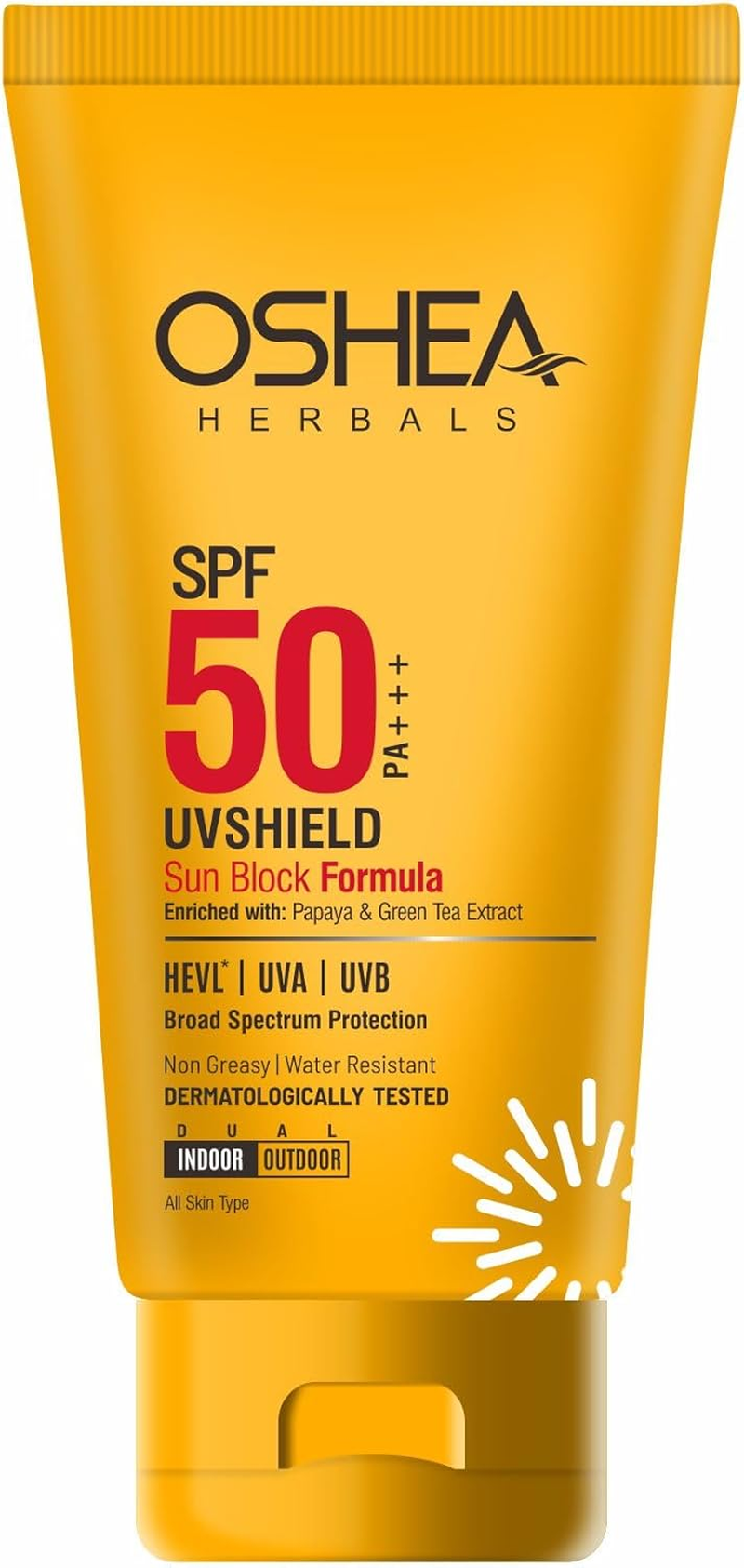 Oshea Herbals Uvshield Sun Block Formula SPF 50 (60GM) image number 2