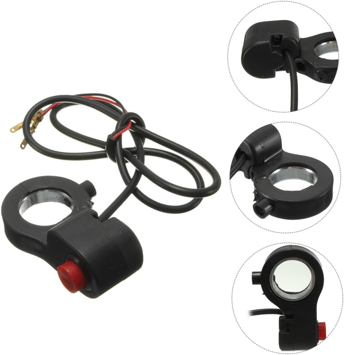 SUPVOX Handlebar Horn Switch Motorcycle Horn Button for ATV Electric Bike Control Switch for Motorcycle Parts image number 2