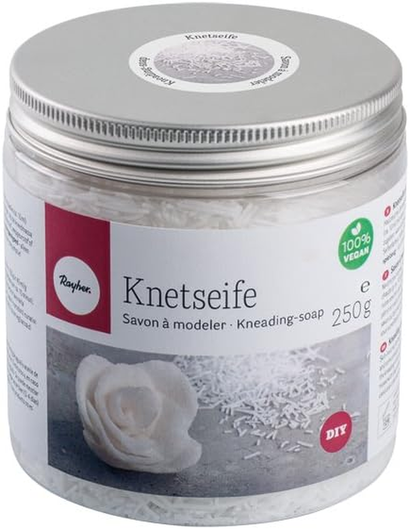 RAYHER 34223000 Kneading Soap, 250G Tin &ndash; White 9.2011 X 9.2011 X 9.9 Cm