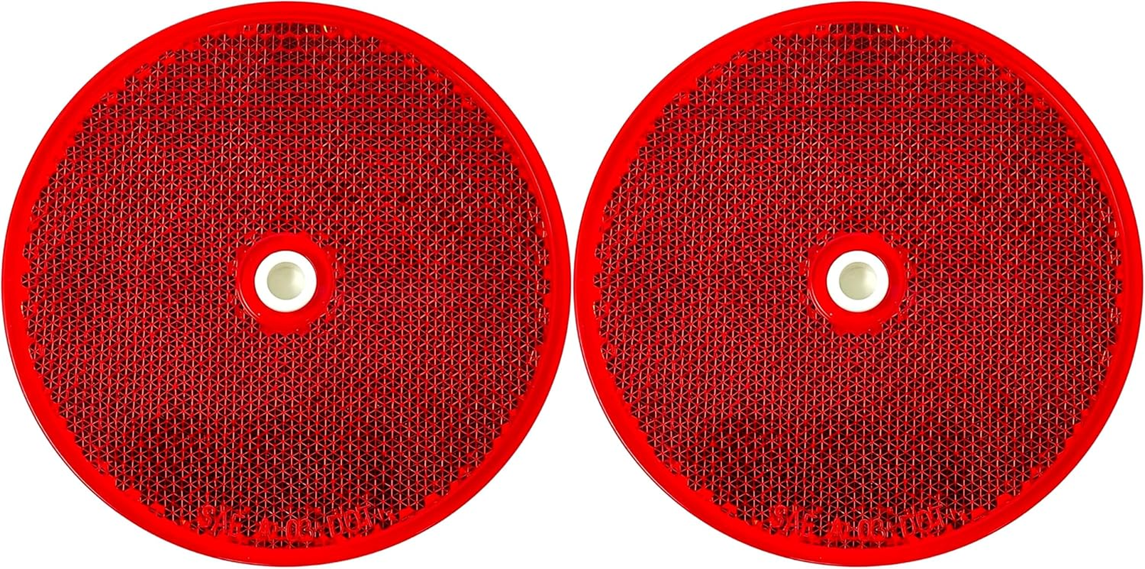 [ALL STAR TRUCK PARTS] Class a 3-3/16" round Reflector with Center Mounting Hole Trailers, Trucks, Automobiles, Mail Boxes, Boats, Suv'S, Rv'S, Industrial Applications (Blue, 2)