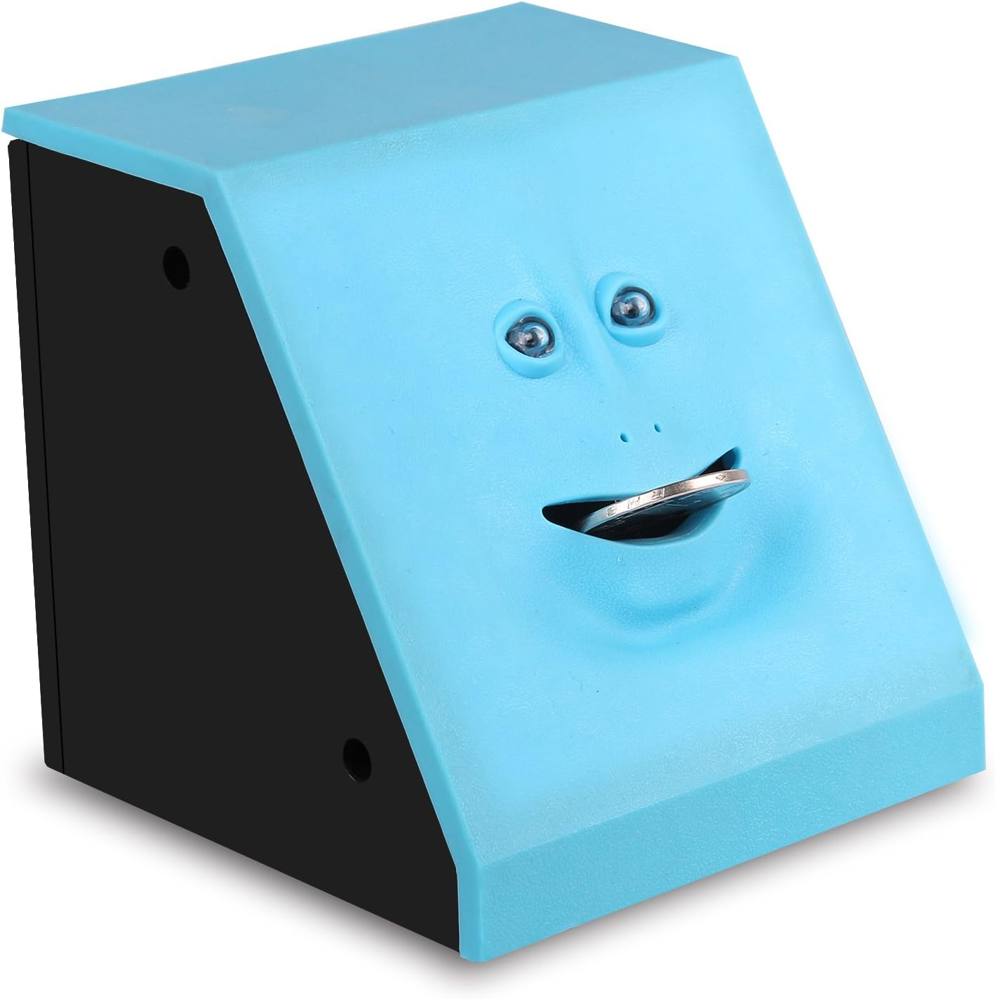 Blingbin Coin Eating Saving Bank Face Monkey Battery Operated Novelty Saving Box Piggy Bank for Kids