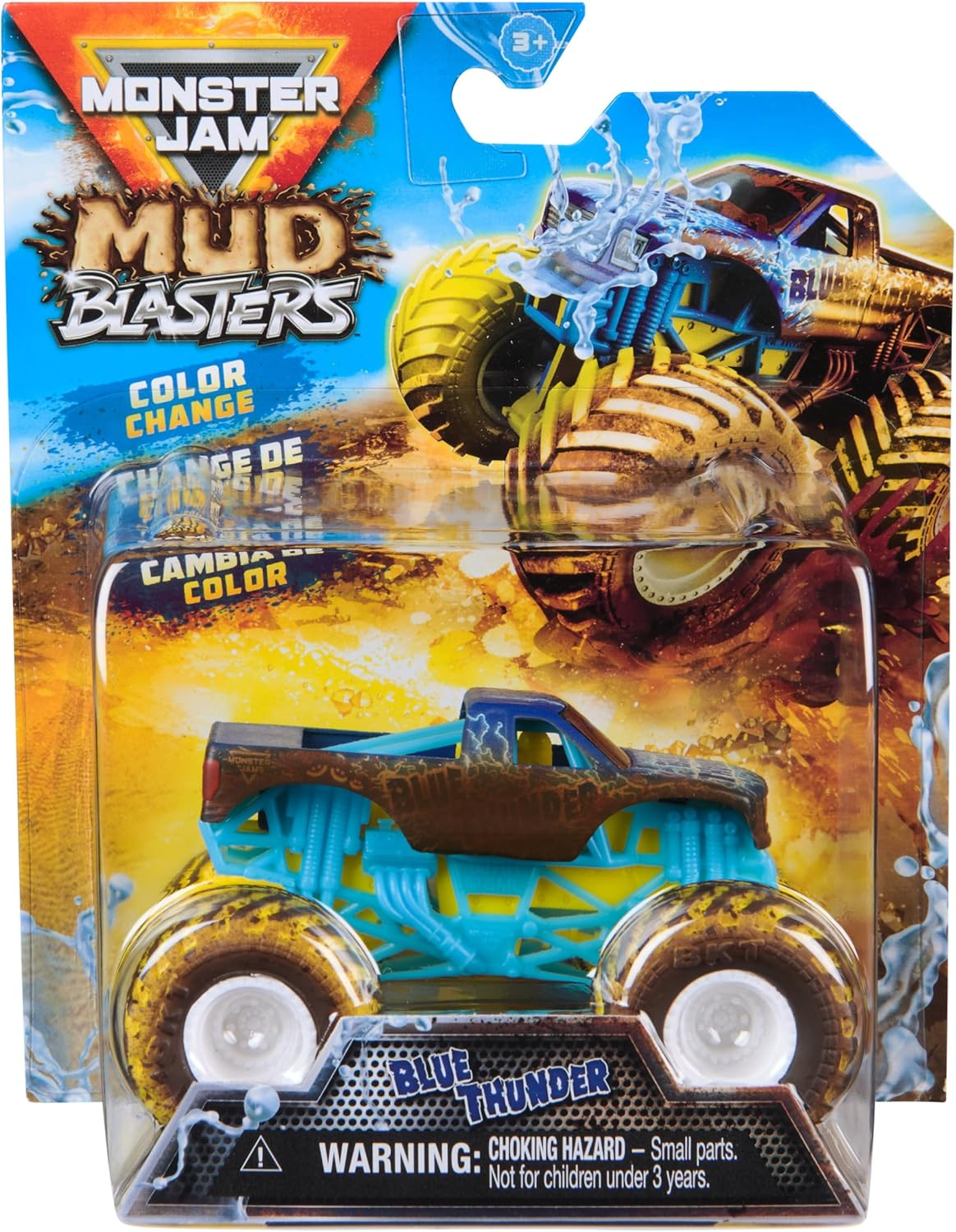 Monster Jam Mud Blasters, Color Change Monster Jam Truck, 1:64 Die Cast Vehicle, for Ages 3 and up (Styles May Vary)