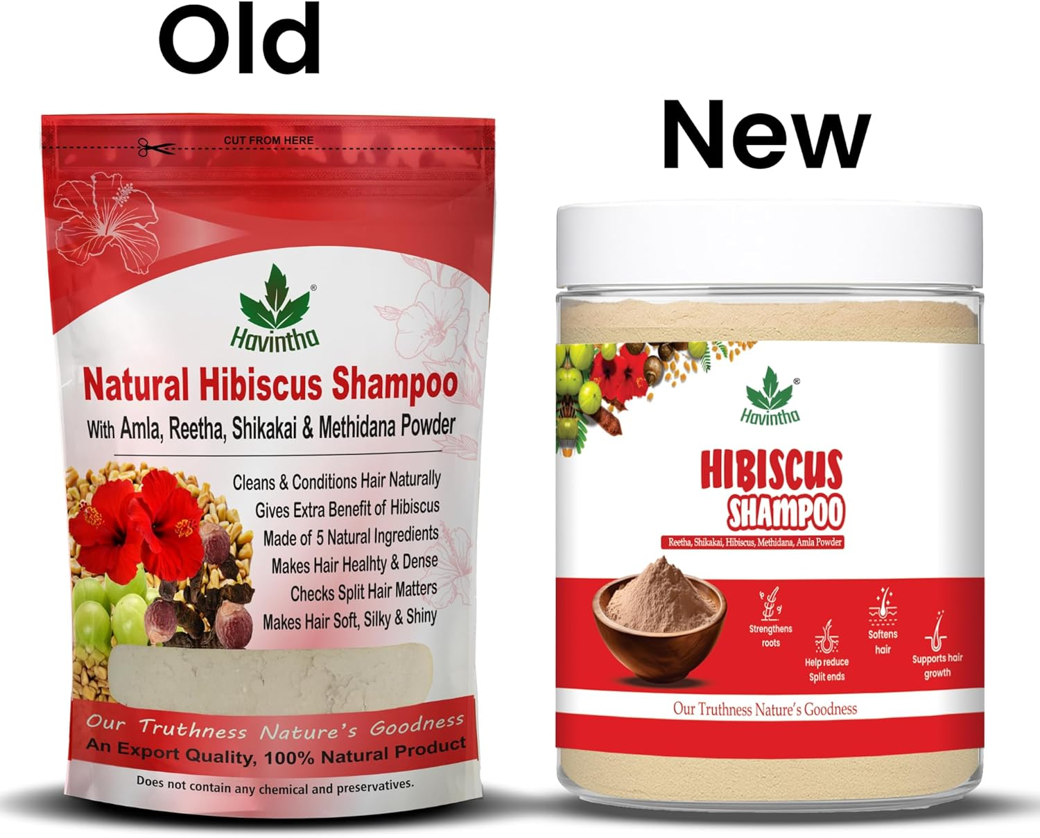 Havintha Natural Herbal Powder Shampoo for Hair - 4 Types Shampoo (Each 227 Gm) image number 6