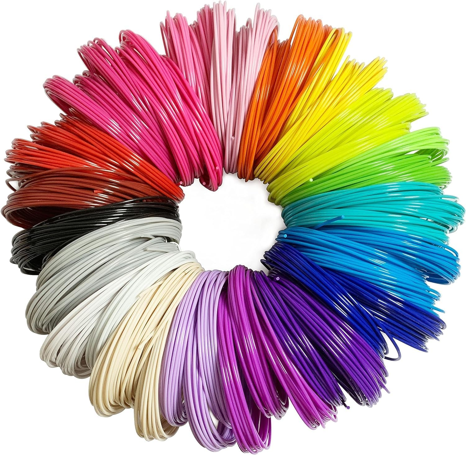 3D Pen Filament Pen Refill in 20 Colors, 1.75Mm Pla-Compatible SCRIB3D MYNT3D 3D Pen, Print Pen Filament Plastic for Doodlers to Create Crafts, Gel Clay Materials image number 6