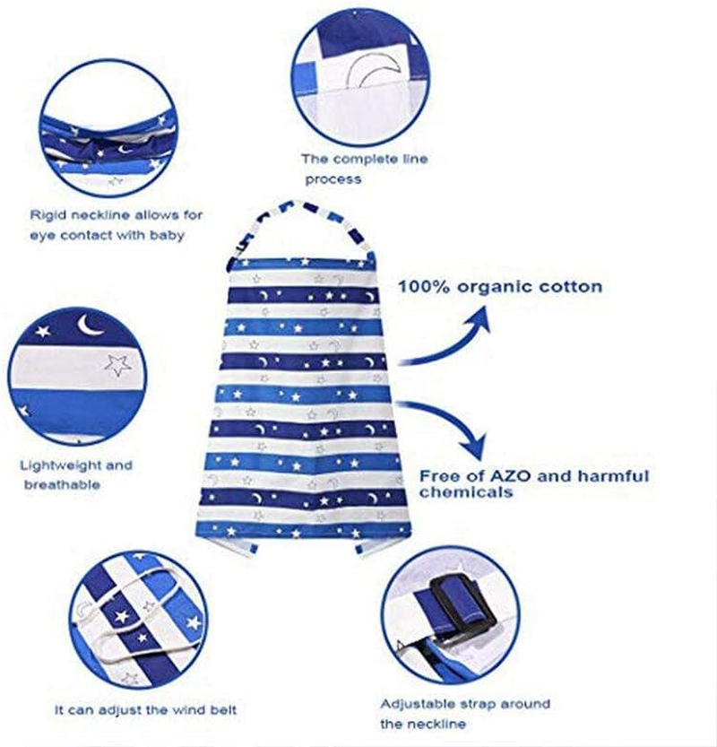 Nursing Cover with D-Ring Strap, Multifunction Baby Breastfeeding Nursing Cover Scarf Maternity Generous Blanket Mother Nursing Apron Full Coverage Adjustable Strap - Trendy & Lightweight, 100CM X 70CM - Cactus image number 2
