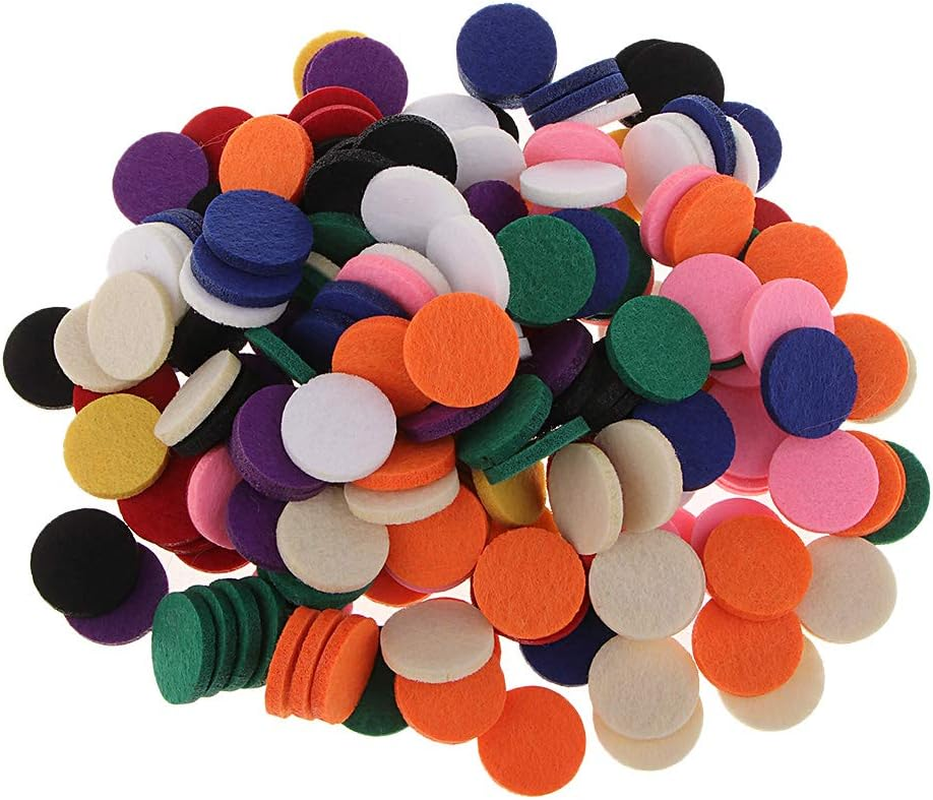Kowaku 200 Pcs Aromatherapy Essential Oil Diffuser Locket Necklace Refill - Mixed image number 2