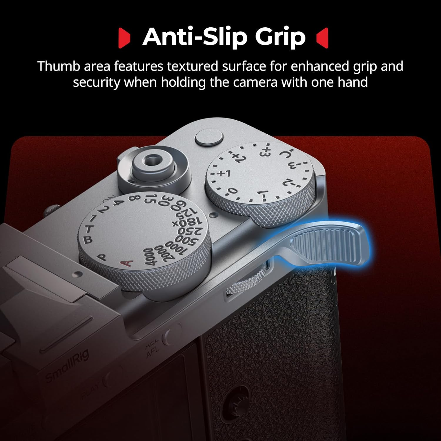 SMALLRIG Thumb Grip with Hot Shoe Cover for FUJIFILM X-E5 (Silver) - 5451 image number 1