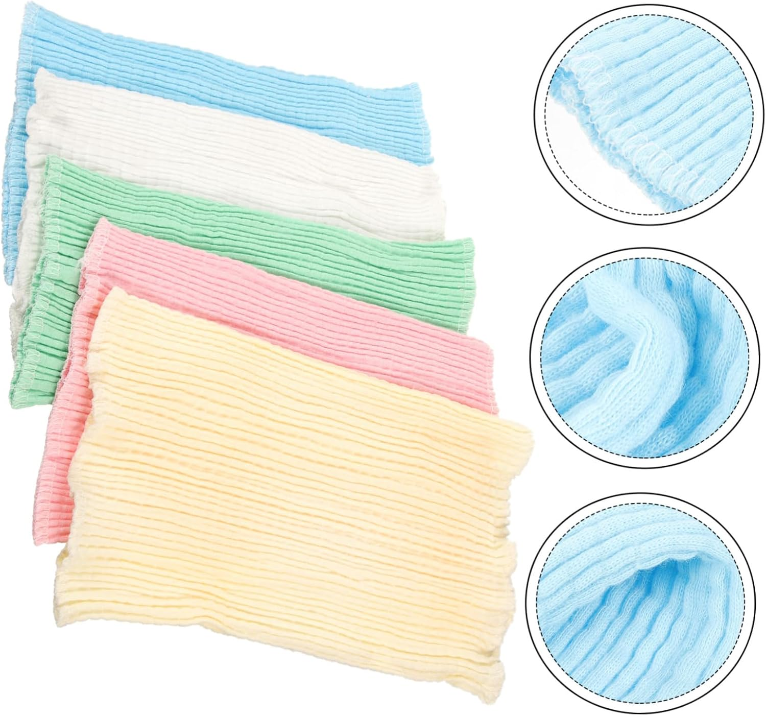 Kisangel 5Pcs Baby Belly Bands for Newborns, Infant Navel Protectors, Cotton Soft Breathable Waist Support Band High Elasticity, Thick Wide Design for and Gas Relief image number 1