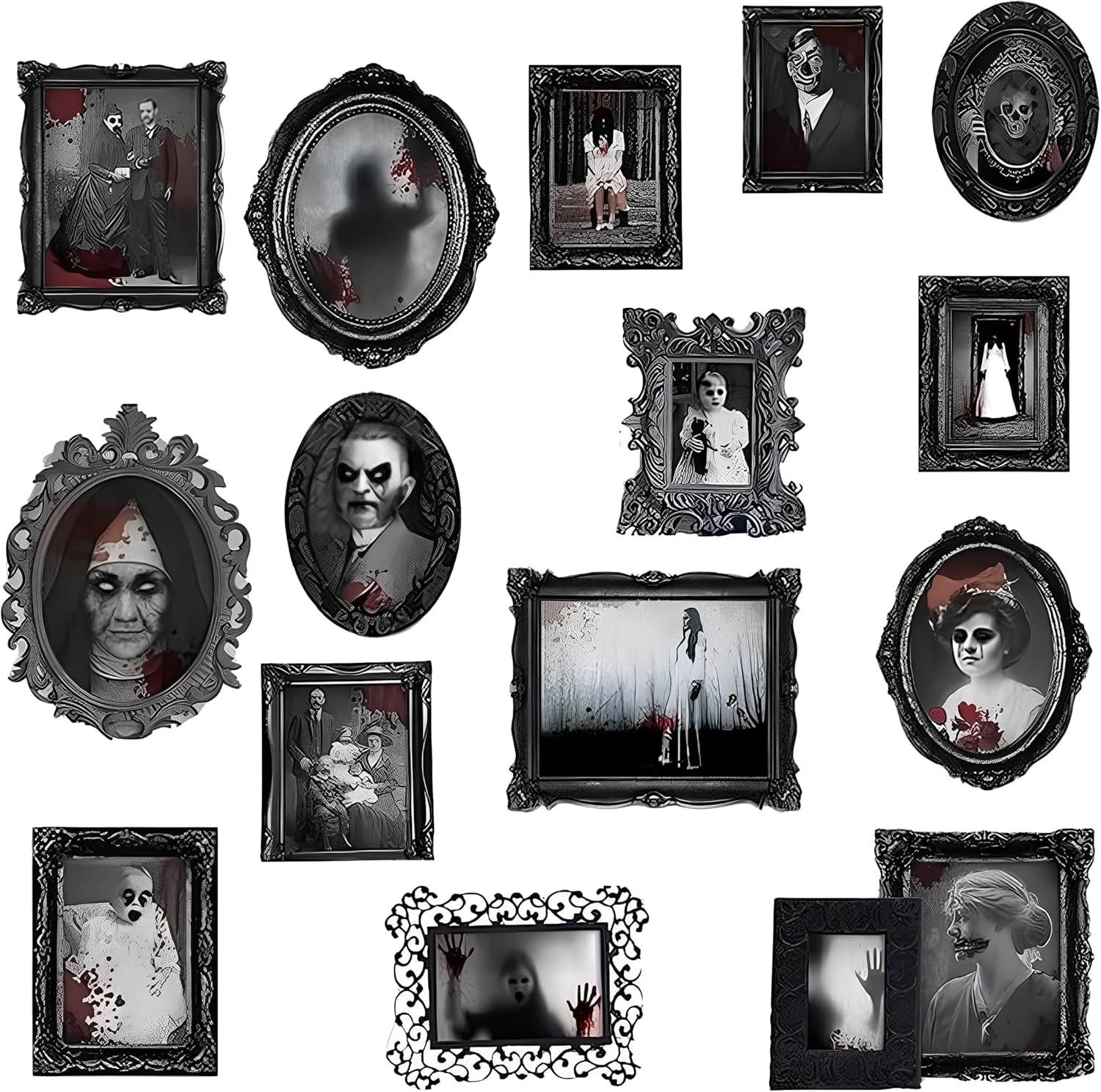 Amscan Dark Manor Framed Pictures Cutouts image number 1