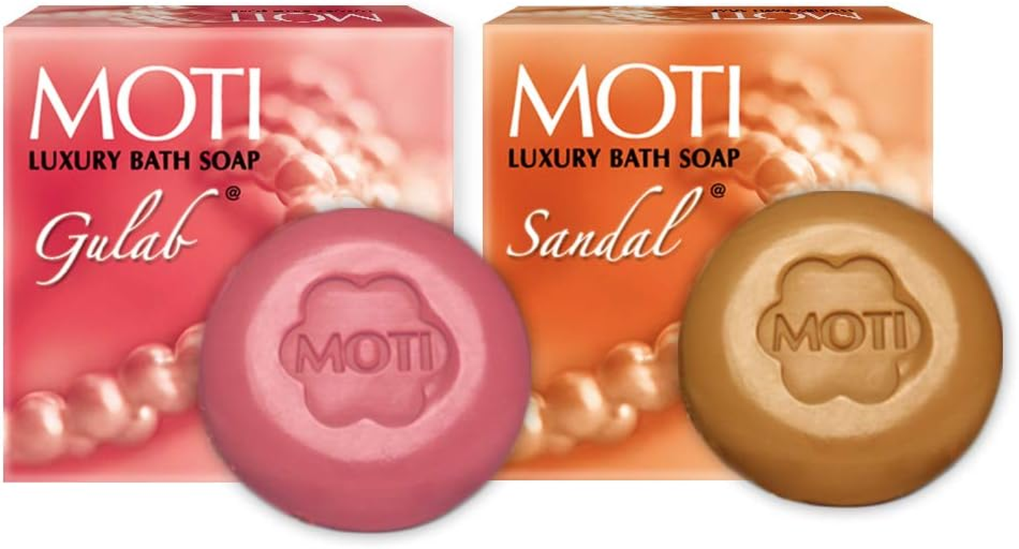 Moti Luxury Bath Soap, Gulab, 150G image number 6