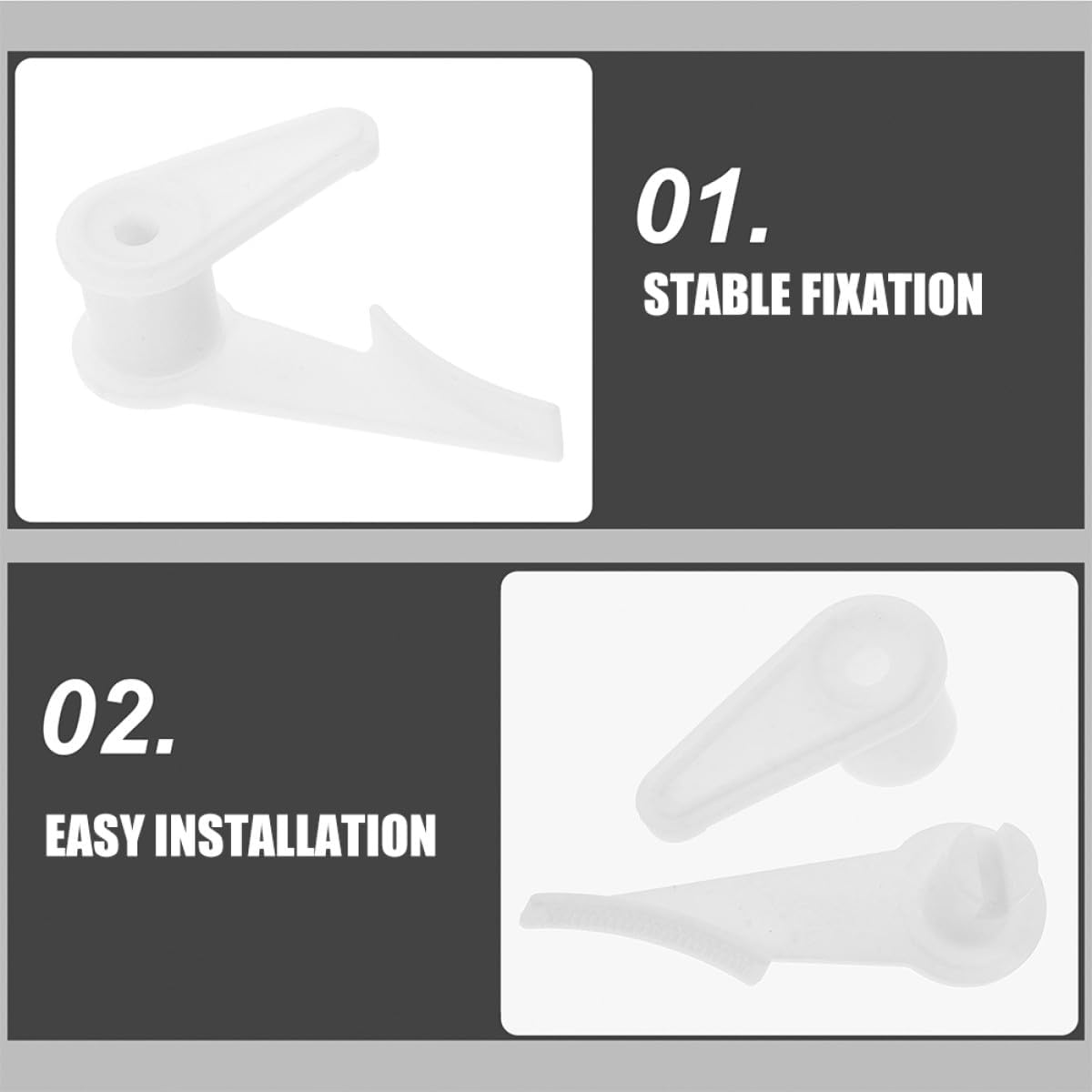 DOITOOL 20 Pcs Lamp Shade Clips and Parts Lamp Holder and Recessed Lighting Accessories Stable Fixation with Minimalist Design Compatible Light Hardware image number 6